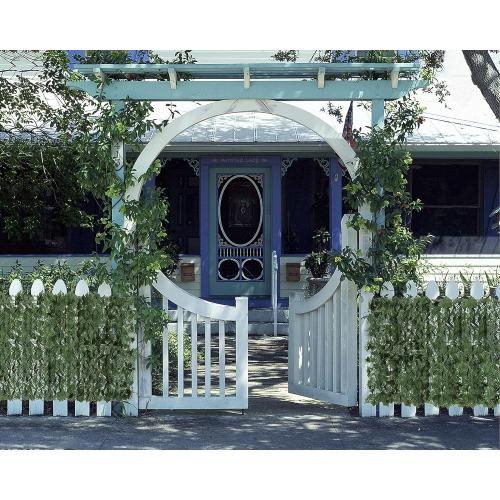 Artificial Ivy Privacy Fence Screen 158 x 39 Inch Faux Ivy Fence, Expandable Privacy Wall Screen Ivy Leaves Hedge Fence Panels for Decoration, Garden, Indoor, Outdoor, Backyard