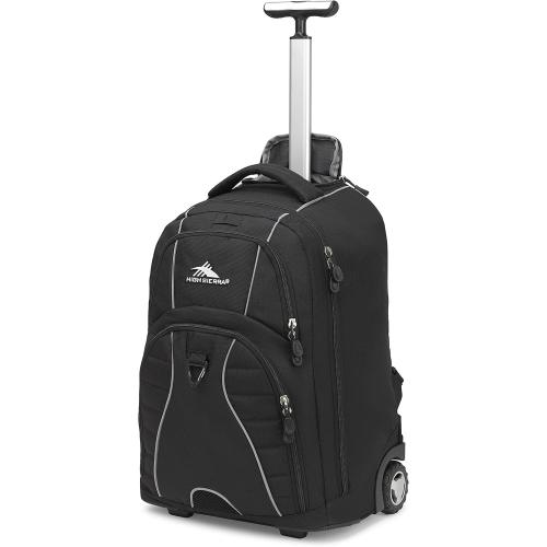 High Sierra Freewheel Wheeled Laptop Backpack, Black, One Size