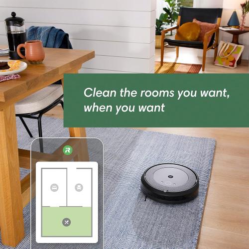 iRobot Roomba i3  EVO (3550) Self-Emptying Robot Vacuum – Now Clean by Room with Smart Mapping, Empties Itself for Up to 60 Days, Works with Alexa, Ideal for Pet Hair, Carpets​, Roomba i3