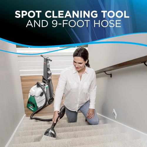 BISSELL® Big Green® Professional Carpet Cleaner with XL DirtLifter PowerBrush, 9-inch Long Reach Hose, 6-inch Tough Stain Tool, Includes BISSELL PRO MAX Formula with Stain Protect Technology