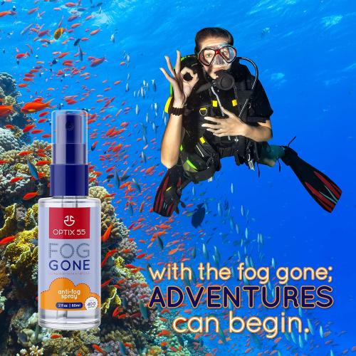 Anti-Fog Spray for Non - Anti Reflective Lenses | Prevents Fogging of Glass or Plastic Windows, Mirrors, Eyewear Lenses, Glasses, Swim Goggles, Ski Masks, Binoculars |Long Lasting Solution (4)(Set of 3)