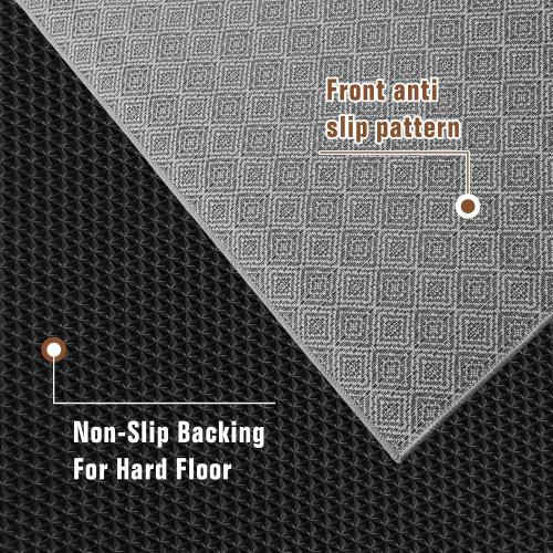 KMAT Office Chair Mat, 36x48in Heavy Duty Hardwood/Tile Floor Protector, Floor Mat Computer Desk Mat for Rolling Chairs, Work, Study, Office, Grey ‼️ unused‼️