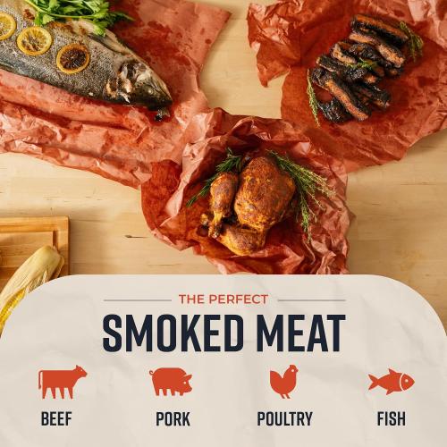 Bryco Goods Pink Butcher Paper Roll - 24 Inch by 175 Feet - Made in USA - Food-Grade Peach Butcher Paper for Smoker, BBQ, Grilling, Smoking Meat & Brisket - Unbleached, Unwaxed, Uncoated
