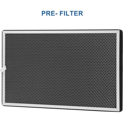 Replacement 3-Stage Filter Set for WEIWORLD 8/10 Inch Purification Box, Includes Pre-Filter, H11 HEPA, and Activated Carbon Filter