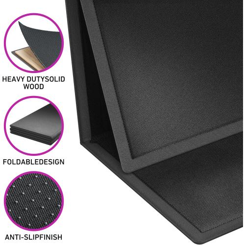 Imperius Foldable Box Spring, Bunkie Board, Bed Support Slats for Support to Streamline and Minimize The Bed, No Assembly Needed (Queen 48x60)
