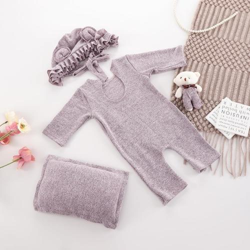 RN Holibeat Baby Girl Purple Photography Props Super Soft Newborn Girl Photo Shoot Outfits Costumes (Purple)