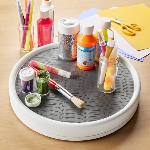 2 pack....Copco Pro Non-Skid Pantry Cabinet Lazy Susan Turntable, 12-Inch, Charcoal