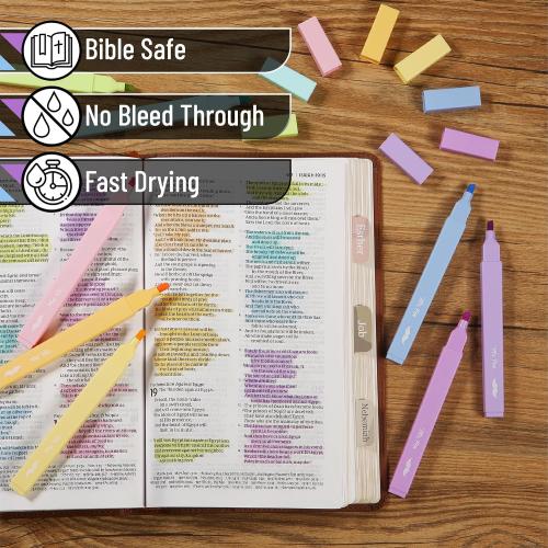Mr. Pen- Aesthetic Highlighters No Bleed, 8 Pack, Assorted Colors | Chisel Tip, Cute Highlighters Assorted Colors for Journaling, Highlighting, Underlining, Fast Dry, Back to School Supplies