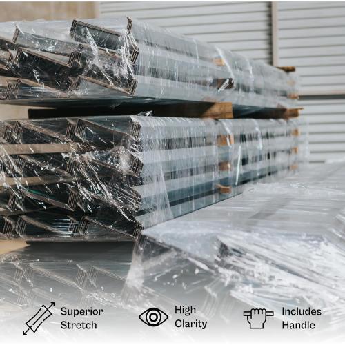 Cast Narrow Banding Stretch Wrap Film Self-Adhering 3 Inch x 1000 Feet x 80 Gauge 18 Rolls
