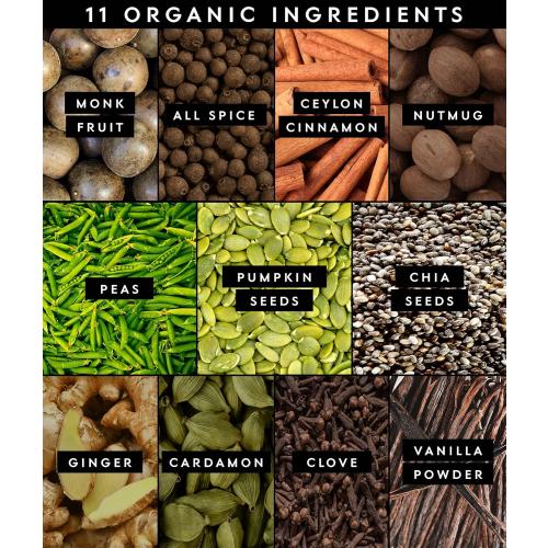 Truvani Vegan Pea Protein Powder | Vanilla Chai | 20g Organic Plant Based Protein | 1 Serving | Keto | Gluten & Dairy Free | Low Carb | No Added Sugar