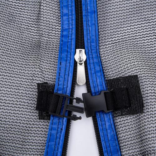 Trampoline Net Replacement for Straight Pole,12ft 13ft 14ft 15ft Round Frame Safety Enclosure Net UV-Resistant Weather-Resistant Breathable Durable Net with Adjustable Straps(Net Only)