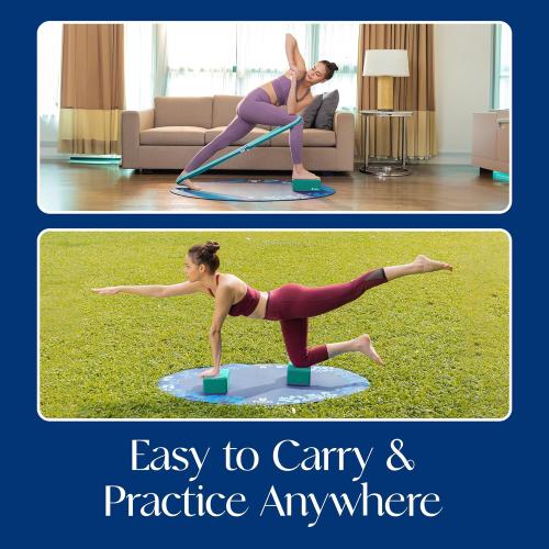 Tumaz Non-Slip Yoga Blocks，High-Density EVA Foam 2 Pack for Yoga & Pilates