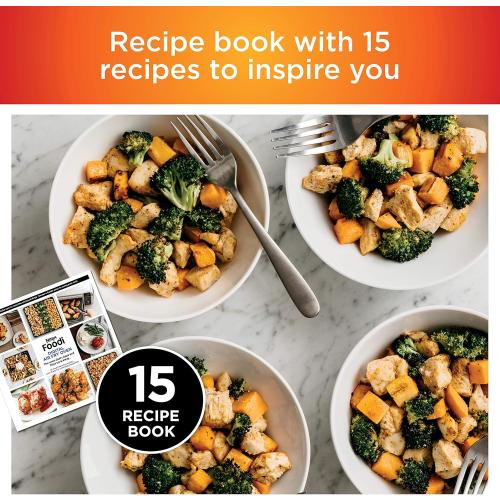 Ninja Digital Air Fry Countertop Oven, 8-in-1 Functionality, 1800W, Flip-Up Design, XL Capacity, Air Fry Basket, Wire Rack & Crumb Tray, Silver, SP101