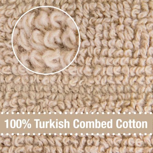 All-Clad Solid Kitchen Towel: Highly Absorbent, Super Soft Long Lasting - 100% Cotton, 17x30 Tea Towel for Cleaning & Drying Dishes, Pans, Glassware, or Countertops, (6-Pack), Cappuccino