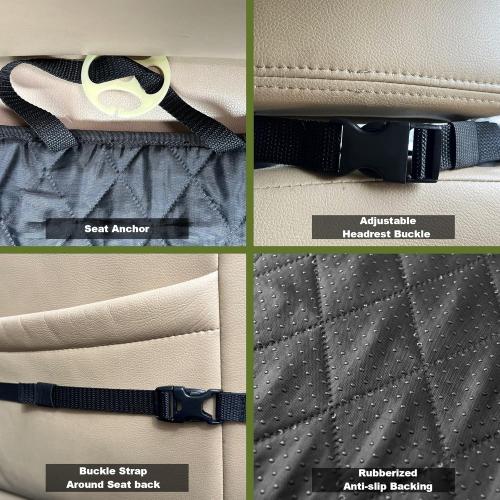 Femuar 2 Packs Car Front Seat Cover for Dogs, Waterproof Pet Car Seat Protector, Nonslip Scratch-Proof Dog Seat Cover for Cars, Trucks & SUVs
