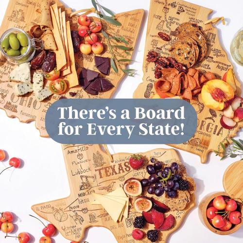Totally Bamboo Destination Florida State Shaped Cutting Board