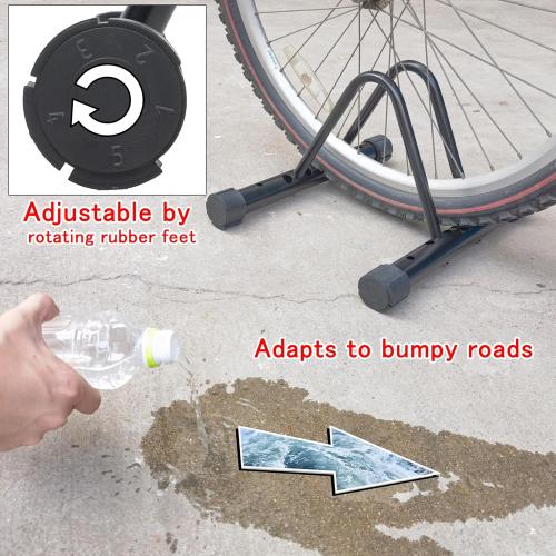 Bike Rack，Bike Stand Floor for for Mountain MTB & Road Bicycles，Adjustable Bike Rack Garage, Indoor/Outdoor Bicycle Stand,Sturdy and Small Ready for Mountain Bike and Road Bike