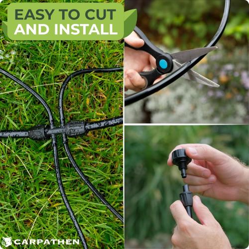 CARPATHEN 5/16 Irrigation Tubing Parts for Drip Irrigation Watering System