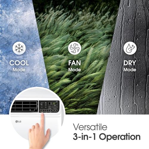 LG 23,500 BTU Dual Inverter Smart Window Air Conditioner, 230V, Air Conditioner Cools Rooms up to 1,440 Sq. Ft., Ultra Quiet Operation, with LG ThinQ, Amazon Alexa & Hey Google, White