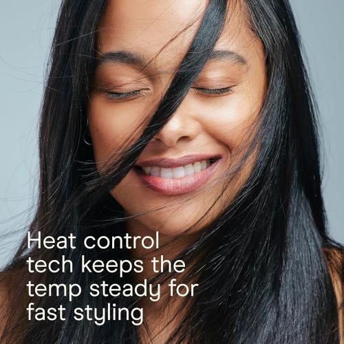 Infiniti PRO CONAIR Tourmaline Ceramic 1 Inch Flat Iron Hair Straightener, 1-Inch Flat Iron to Straighten or Curl, 5 Heat Settings, for All Hair Types and Textures, Dark Grey