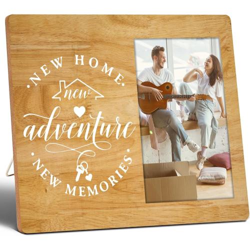 Wooden 4x6 Picture Frame, Rustic Style, Wall Mount & Table Top, New Home Essentials. (030)