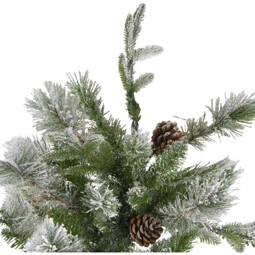 Medium Flocked Rosemary Emerald Angel Pine Artificial Christmas Tree