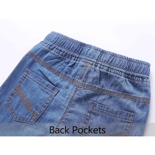 Size 14 Cat & Jack Denim Jeans Pants Tapered Leg Cotton Casual Trousers Slim Fit Cargo Joggers