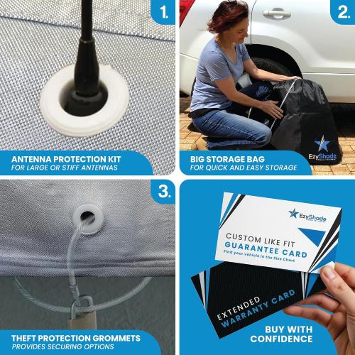 EzyShade Car Cover Waterproof All Weather. See Vehicle Size-Chart. Size A4