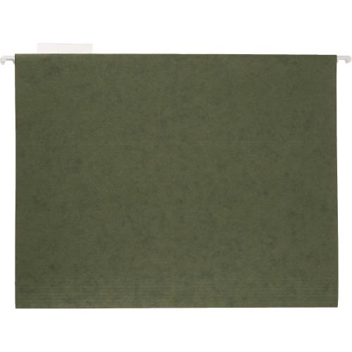 Amazon Basics Hanging Organizer File Folders for Efficient Filing, Sturdy, Adjustable Tabs, Letter Size, Pack of 25, Green