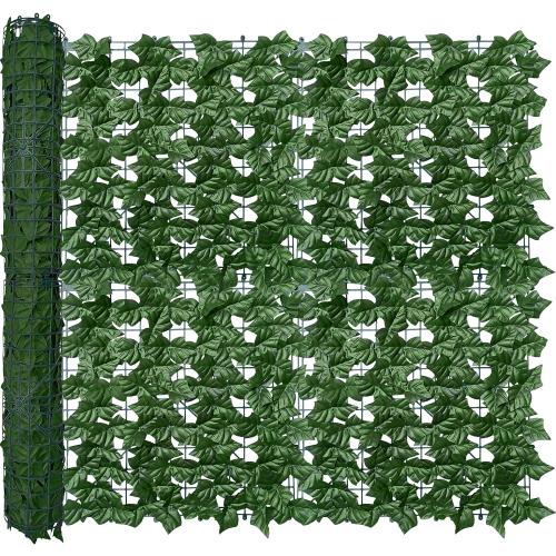 Artificial Ivy Privacy Fence Wall Screen,40X120 in UV-Anti Faux Greenery Backdrop Ivy Vine Leaf Hedges Fence Panels for Patio, Balcony, Garden, Backyard Indoor Outdoor Green Wall Decor
