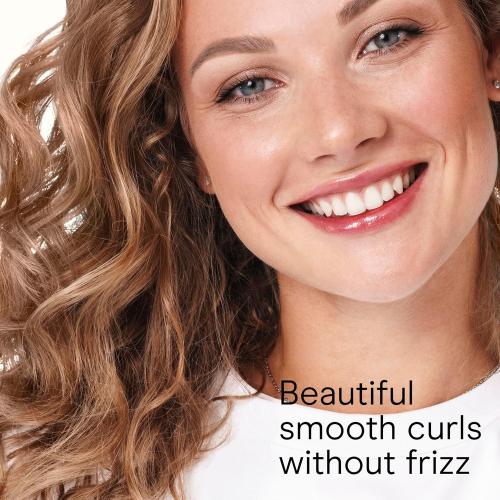 Conair Double Ceramic 1-Inch Curling Iron, 1-Inch Barrel Creates Classic Curls, Hair Curler for Use on Short, Medium, and Long Hair, White