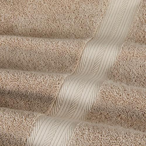 Amazon Basics Fade-Resistant 100% Cotton Bath Towel, 2 Pack, 30x54, Taupe