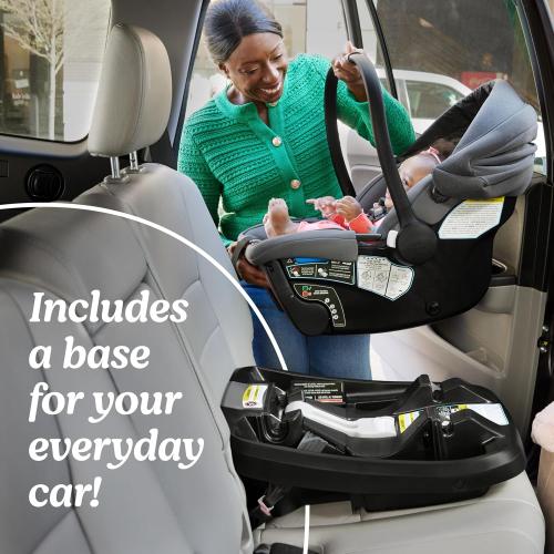 Graco Gomax Infant Car Seat, Ace, Lightweight, Reclining Rear Facing Car Seat Installs with or Without a Base