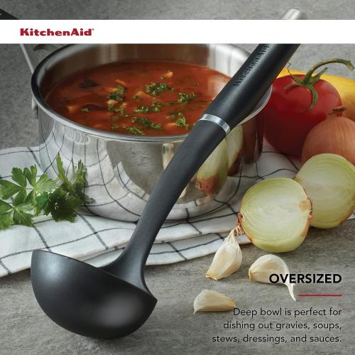 2PACK....KitchenAid KO006OHOBA Gourmet Nylon Ladle,Black
