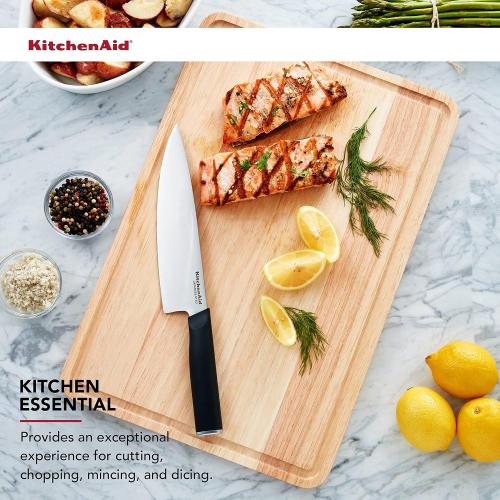 KitchenAid Classic Rubberwood Cutting Board with Perimeter Trench, Extra-Large Reversible Chopping Board, 12-inch x 18-inch, Natural‼️used item has scratches ‼️