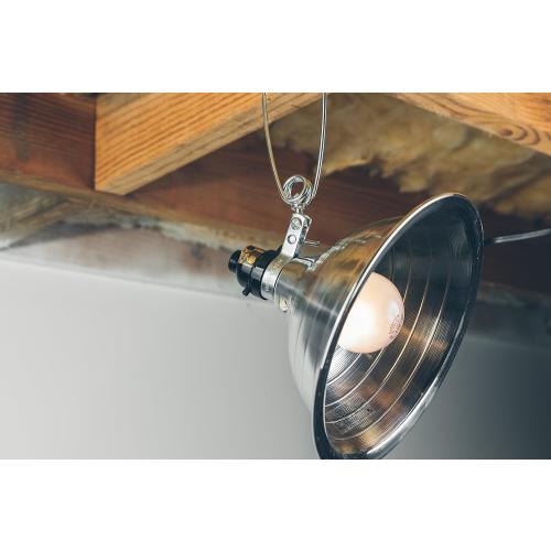Woods Clamp Lamp Light with Aluminum Reflector; 150W; UL Listed; 6- Foot Cord