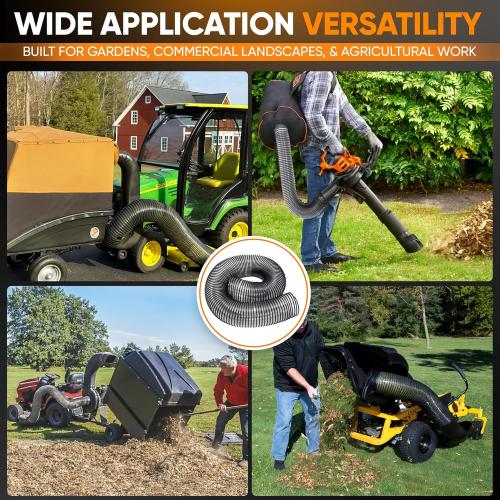 69860 Lawn Vacuum Hose 84 Length (Maximum Elongation) by 6 Wide Leaf Vac Hose Replacemen Agri Fab 41882 Mow-N-Vacs and Chip-N-Vacs Riding Mower Flex Hose 45-0577, 45-0578,45-0567