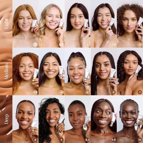 Naked Sundays BeautyScreen Peptide Foundation Tint - SPF 50 Tinted Sunscreen & Skincare Makeup with Zinc Oxide, Niacinamide - Lightweight Natural Coverage, 2 Fair Sand, 1.01 oz