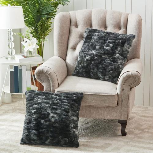 Home Soft Things Shar Pei Decorative Throw Pillow Covers 2 Set, Accent Soft Fluffy Stylish Euro Couch Sofa Pillowcases, Meteorite, 26'' x 26''