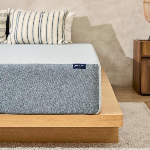 LIFEMENT Basic 8 Inch Twin, Graphite Infused Memory Foam Mattress, Medium Firm, Fiberglass Free, Pressure Relief, Safe & Certified Foams & Cover, 10-Year Warranty