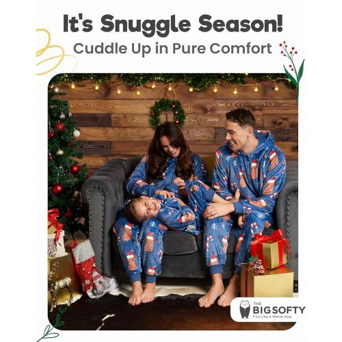 Size M The Big Softy Family Christmas Onesie Adult & Kids - Christmas Onesie Pajamas - Christmas Kid & Adult Onesie Pajamas