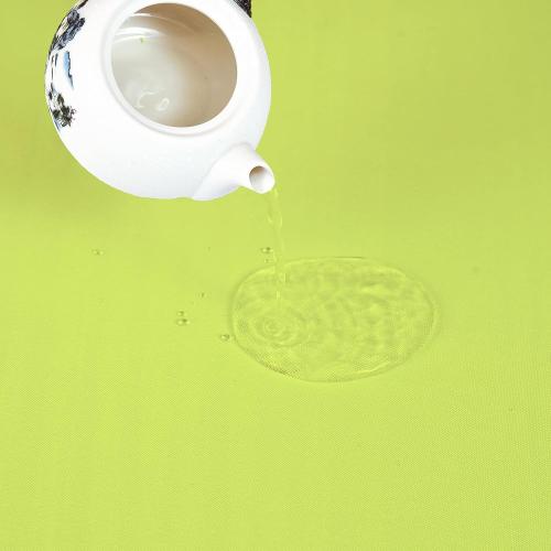 MEANMOY Lime Green 210 GSM Water & Stain Resistant Square Tablecloth - Solid 54 x 54 Inch Rectangle Table Cloth Cover in Wrinkle Free Washable Wipe Clean Polyester Fabric for Wedding, Party, Banquet