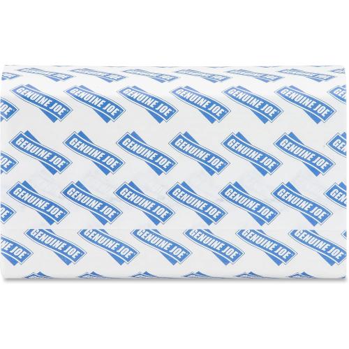 Genuine Joe Multifold Hand Towels, 9.5 x 9.10, 1-Ply, White, 250/Pack, 16 Count