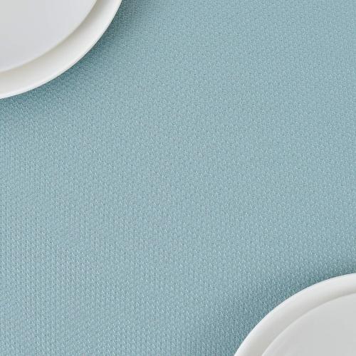 maxmill Jacquard Square Tablecloth Stain Resistant Spillproof Wrinkle Free Washable Soft Table Cloth, Decorative Fabric Table Cover for Dining Room, Indoor and Outdoor Use, 52 x 52 Inch, Dusty Blue