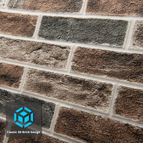 Art3d 10-Pack 52.5 Sq.Ft Faux Brick 3D Wall Panels Peel and Stick in Gray Brown, Self Adhesive Waterproof Foam Wallpaper for Bedroom, Bathroom, Kitchen