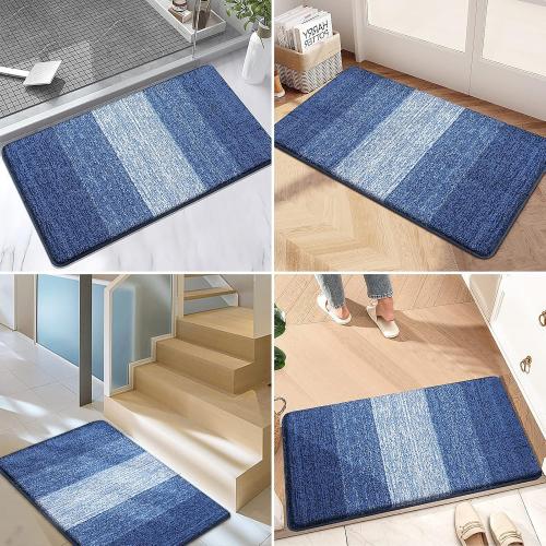 Kitinjoy Indoor Outdoor Door Mat, 30x27 Non-Slip Dirt Trapper Doormats