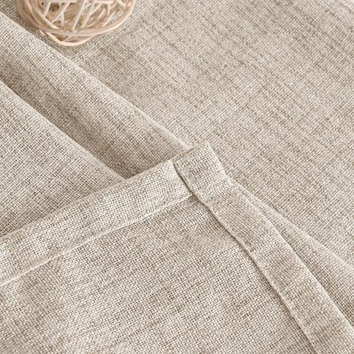 BGment Linen Curtains 63 Inch Length 2 Panels, Rod Pocket and Back Tab Light Filtering Textured Window Drapes for Bedroom Living Room Bathroom, 42 Inch Wide Each Panel