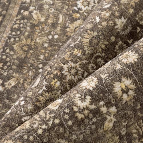 8x10 Machine Washable Rugs Brown Hallway Large Area Rug Indoor Accent Rug Floral Low Pile Carpet Soft Throw Aesthetic Rug Bedroom Living Room Office Dining Room Kitchen Laundry Room