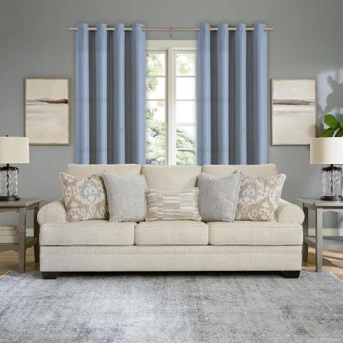 Brushed Nickel Curtain Rods for Windows 28 to 48, 1-Inch Curtain Rods with Aluminum Brackets and End Cap Finials, Adjustable Drapery Rods for Sliding Glass Door/Bedroom/Kitchen/Living Room Etc.