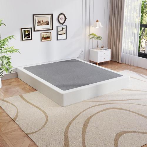 Queen Box Spring, 9 Inch Box Spring for Queen Bed, Heavy Duty Metal Frame Mattress Foundation Support for 3000lbs, Easy Assembly, Noise Free, Non Slip